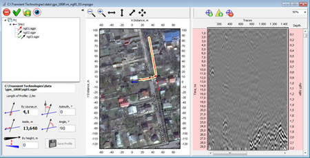 Example of Planner program with using of GPS
