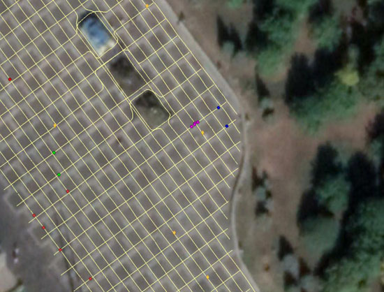 Export to Google Earth looks like this